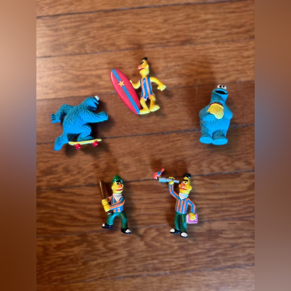 Vintage Sesame Street Cake Toppers